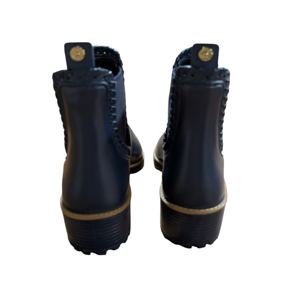 Jack Rogers Ellie Pull-On Chelsea Rain Boots Navy Blue Size 6 - Picture 7 of 9